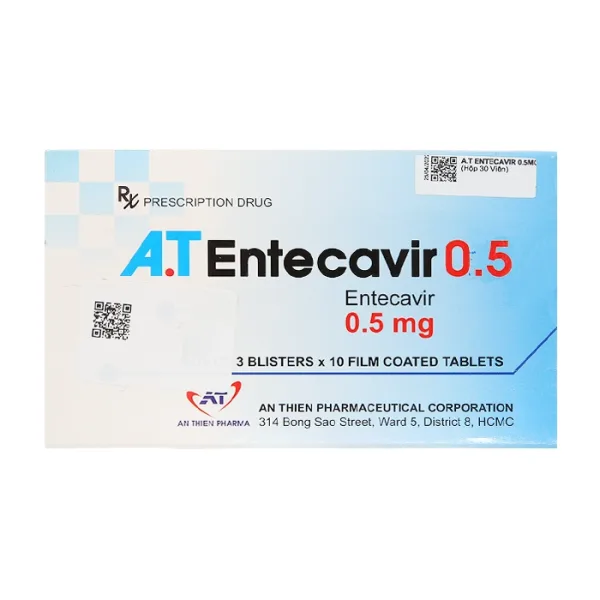 A.T Entecavir 0.5mg An Thiên 3 vỉ x 10 viên