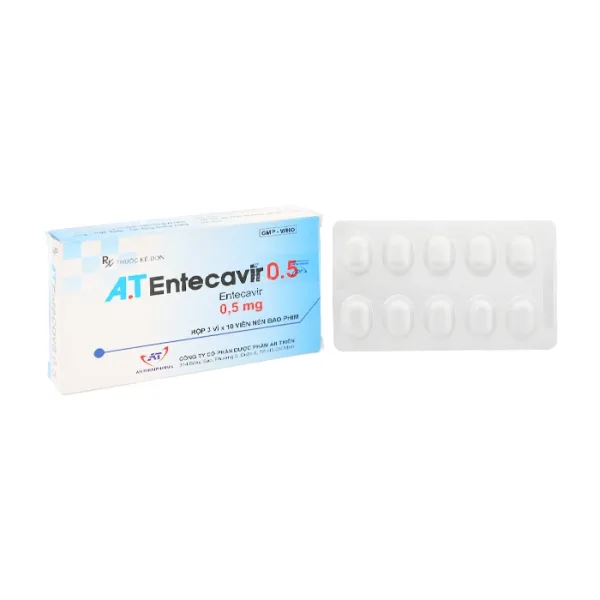 A.T Entecavir 0.5mg An Thiên 3 vỉ x 10 viên