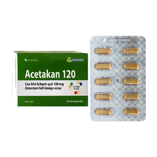 Acetakan 120 Agimexpharm 6 vỉ x 10 viên