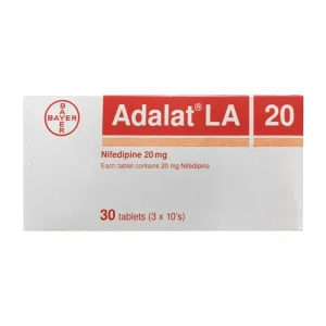 Adalat LA 20mg Bayer 3 vỉ x 10 viên