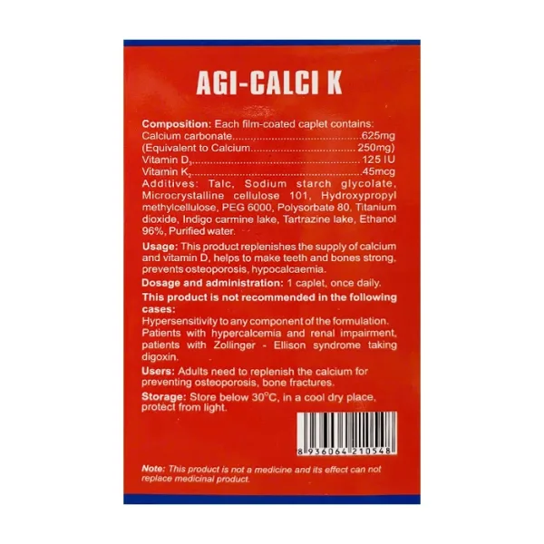 Agi-Calci K Agimexpharm 100 viên