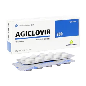 Agiclovir 200 Agimexpharm 2 vỉ x 10 viên