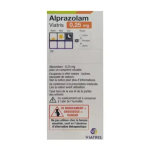 Alprazolam 0.25mg Viatris 3 vỉ x 10 viên