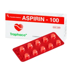 Aspirin-100 Traphaco 3 vỉ x 10 viên