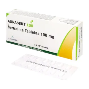 Aurasert 100mg Aurobindo 2 vỉ x 14 viên