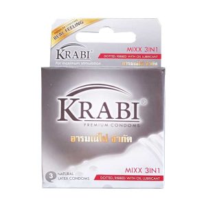 Bao cao su ba trong một Krabi Mixx 3in1