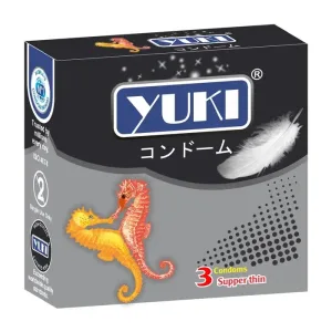 Yuki Super Thin (Đen) hộp 3 cái