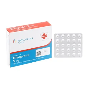 Bisoprolol 5mg Novartis 4 vỉ x 25 viên