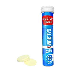 Calcium 500 Vit D3 Active Muss 20 viên