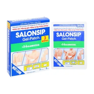 Cao Dán Salonsip Gel-Patch Hisamitsu 8 gói x 3 miếng