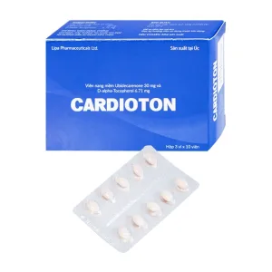 Cardioton Lipa Pharmaceuticals 3 vỉ x 10 viên