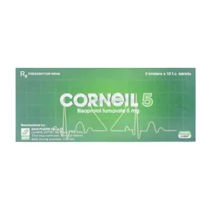 Corneil 5mg Davipharm 3 vỉ x 10 viên