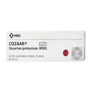 Cozaar 50mg MSD 2 vỉ x 15 viên