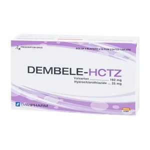 Dembele-HCTZ 160mg/25mg Davipharm 3 vỉ x 10 viên