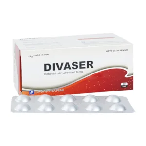 Divaser 8mg Davipharm 6 vỉ x 10 viên