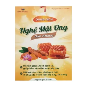 Dung Dịch Nghệ Mật Ong Dân Khang 15 gói x 15ml