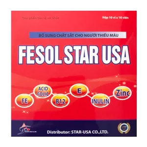 FeSol Star USA Dolexphar 10 vỉ x 10 viên