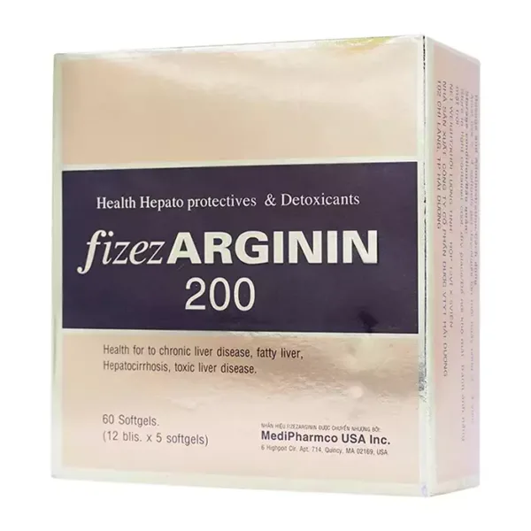 Fizez Arginin 200 Medipharmco USA 12 vỉ x 5 viên