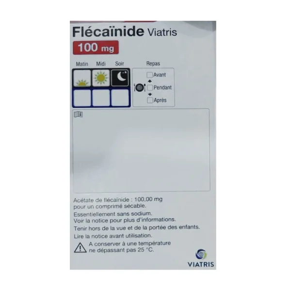 Flecainide 100mg Viatris 3 vỉ x 10 viên