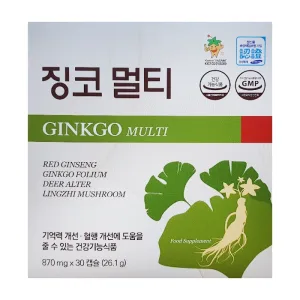 Ginko Multi Korea Insam 6 vỉ x 5 viên