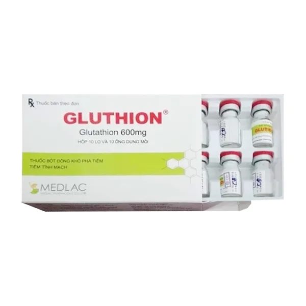 Gluthion 600mg Medlac Pharma 10 lọ x 10 ống dung môi