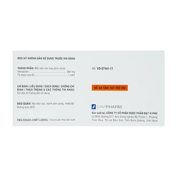 Hatlop-300 Davipharm 6 vỉ x 10 viên