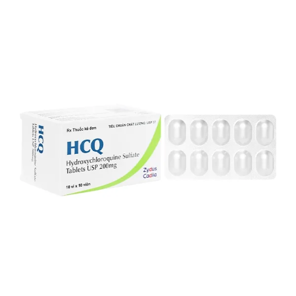 HCQ 200mg Zydus Cadila 10 vỉ x 10 viên