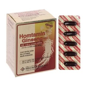 Homtamin Ginseng Korea United 12 vỉ x 5 viên