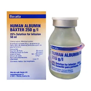 Human Albumin 250g/l Baxter 50ml