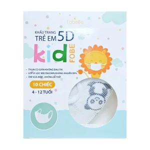 Khẩu Trang Trẻ Em 5D Fobe Fobelife 10 cái