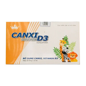 Nước uống Kingphar Canxi - Vitamin D3 20 ống