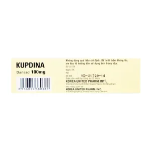 Kupdina 100mg Korea United Pharm 3 vỉ x 10 viên