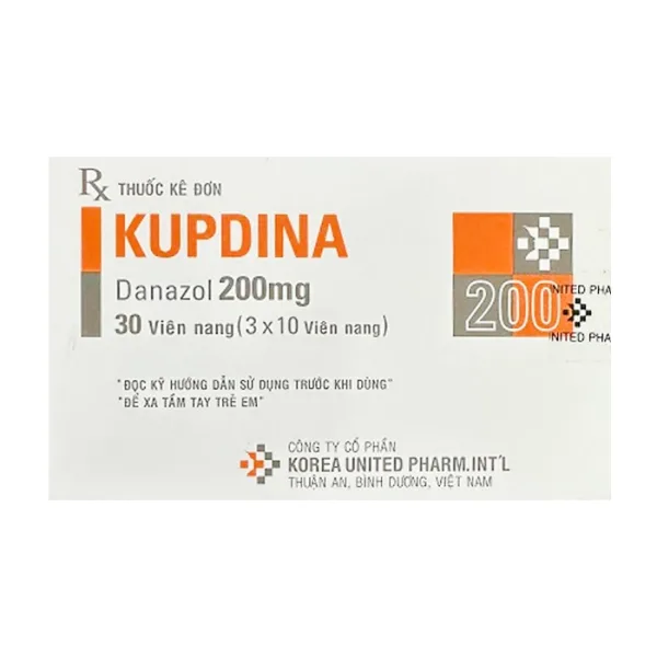 Kupdina 200mg Korea United Pharm 3 vỉ x 10 viên