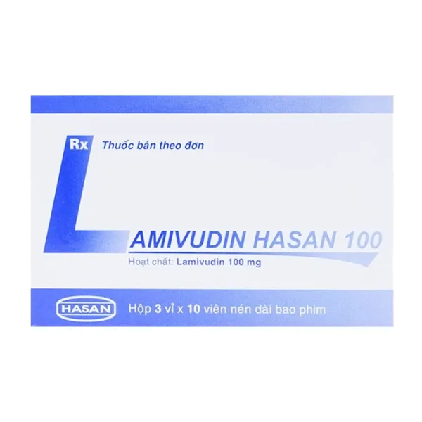 Lamivudin 100 Hasan 3 vỉ x 10 viên