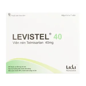 Levistel 40 Tada Pharma 4 vỉ x 7 viên