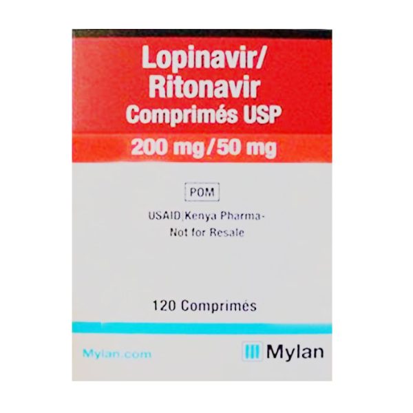 Lopinavir/Ritonavir Comprimes USP 200mg/50mg Mylan 120 viên