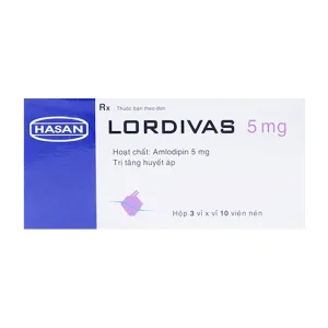 Lordivas 5mg Hasan 3 vỉ x 10 viên