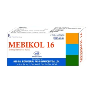 Mebikol 16 Mebiphar 3 vỉ x 10 viên