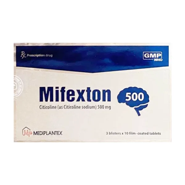 Mifexton 500 Mediplantex 3 vỉ x 10 viên