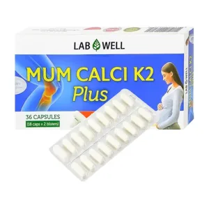 Mum Calci K2 Plus Lab Well 2 vỉ x 18 viên