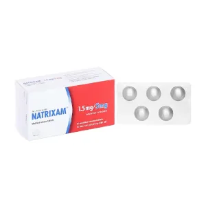 Natrixam 1.5mg/5mg Servier 6 vỉ x 5 viên