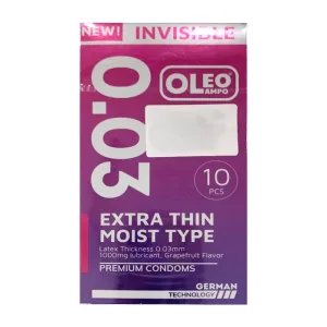 Oleo Lampo Invisible Extra Thin 0.03mm 10 cái