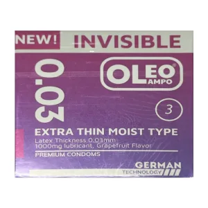 Oleo Lampo Invisible Extra Thin 0.03mm 3 cái