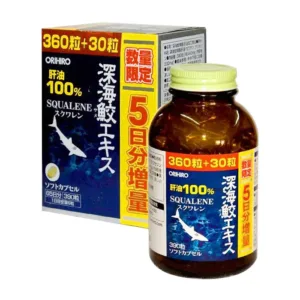 Dầu gan cá mập Orihiro Deep Sea Shark Liver Oil Extract 360 + 30 viên