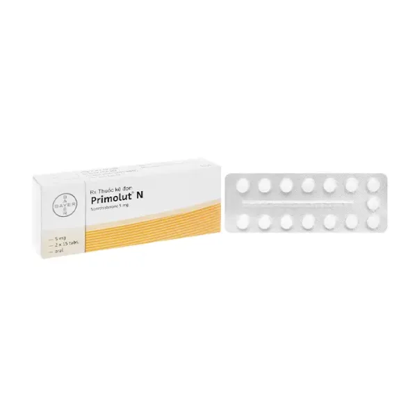 Primolut N 5mg Bayer 2 vỉ x 15 viên