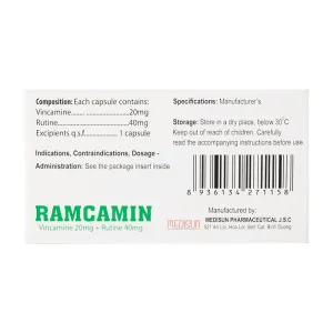 Ramcamin Medisun 6 vỉ x 10 viên