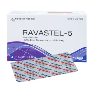 Ravastel-5 Davipharm 3 vỉ x 10 viên