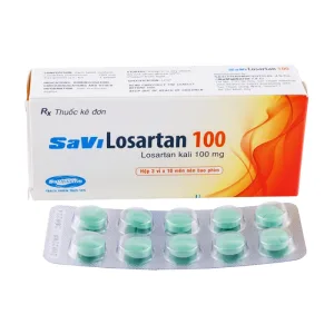 Savi Losartan 100 Savipharm 3 vỉ x 10 viên