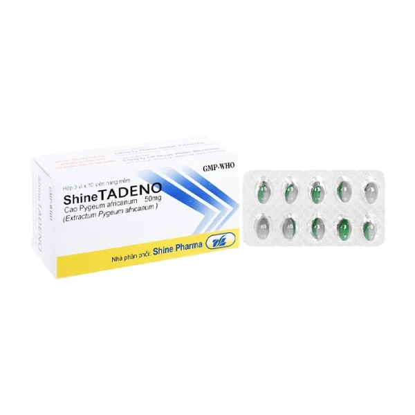 ShineTadeno 50mg Shine Pharma 3 vỉ x 10 viên