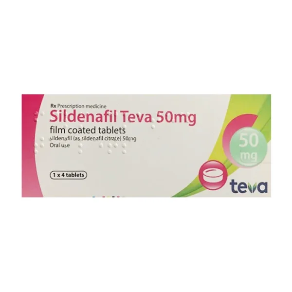 Sildenafil 50mg Teva 1 vỉ x 4 viên